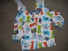 Toddler Boys Carters Fleece Footed Pajamas Blanket Sleeper 4T Dinosaurs