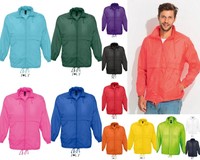 SOL´s Windbreaker Surf Jacke Sportjacke Regenjacke Unisex Neon Farben Nylon L889