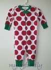 HANNA ANDERSSON Baby Organic Zip Sleeper Apple Red Dots 60 6-9 months NWT