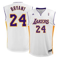 ADIDAS LOS ANGELES LAKERS JERSEY T-SHIRT NBA ORIGINAL KOBE BRYANT L71413 WEIß