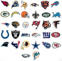 NFL Sticker / Aufkleber - American Football - Alle Teams