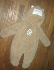 BROWN MONKEY SNOWSUIT OUTERWEAR by BEBE DI AMOW SIZE:0-3MO