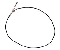 SCHWARZ - Lederhalsband - Lederhalskette - Echt Leder -