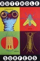 BUTTHOLE SURFERS INDEPENDENT WORM SALOON  T-SHIRT PUNK KILLDOZER ALICE DONUT