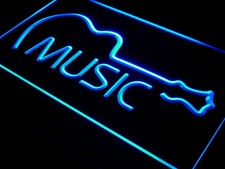 i528-b Music Guitar Display Bar Live Pub Neon Light Sign