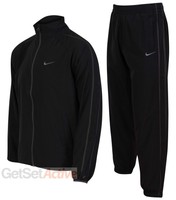 Nike Mens Winger II Black Woven Full Tracksuit Training Top Warm Up Bottoms New
