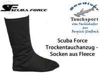 Scubaforce Trockentauchanzug - Socken aus Fleece, Gr. XS AUSVERKAUF