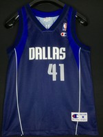 Champion Dirk Nowitzki Gr M SZ 40 Dallas MAVS NBA Basketball Trikot Jersey