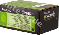 Original Lexmark Toner schwarz 70C2HK0 702HK