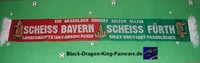 Anti Bayern und Fürth Schal "Scheiss Bayern und Fürth" Ultra Fan 100% Acryl neu