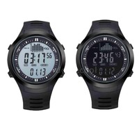 Angeln Stoppuhr Barometer Höhenmesser wasserdichte Uhr 3ATM Modisch DM NL97