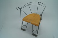 alter Kindersitz Fahrradsitz Lenkersitz Fahrrad Holz Metall 