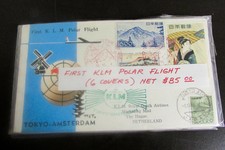 First Polar Flights of Klm 1958 Mostly Japan Scarce
