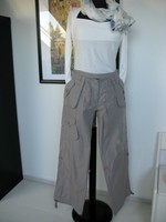 Superschicke Baumwollhose, altrosa,nude Stickerei, Cargo Hose  Gr.10... 38/40
