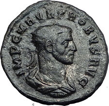 Probus receiving globe from Jupiter 276AD Genuine Ancient Roman Coin i60133