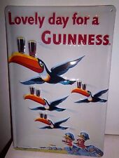 guinness toucan toucans guiness flying embossed advertising pub bar metal 3d sign