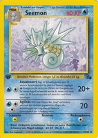 Seemon (Pokémon TCG Karte) - Fossil #42/62 // LP + 1st Edition + Deutsch