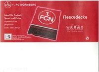 1. FC Nürnberg Fleecedecke "Signatur" 150 x 200cm NEU 