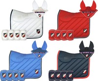 HKM PRO-TEAM International Style Set Silikon Schabracke Bandagen Fliegenhaube