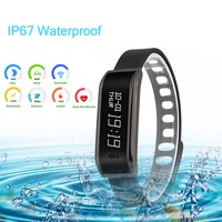 OLED Smart Armband Bluetooth Sport Watch Fitness Tracker Pulsuhr Schrittzähler