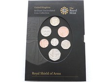 2008 First Year of Issue Royal Shield of Arms Brilliant Uncirculated 7 Coin Set