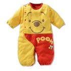 CUTE BABY DISNEY POOH ANIMAL ROMPER BOYS LONG SLEEVE BABYGROWS CLOTHES SZ 9-12M 