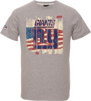 NFL Football T-Shirt NEW YORK NY GIANTS grau USA Flagge von Majestic