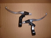 1 Satz  V-Brake Bremshebel Alu schwarz/silber