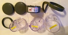 New Nutribullet Replacement Parts (1) 24 Oz (2)16 Oz Blades Handles Rings Covers