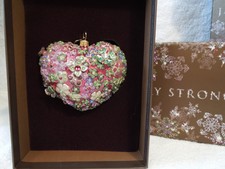   Red Blossom Heart Flora - Jay Strongwater Valentine's Day Ornament NIB
