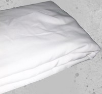 Zaunfahnenstoff, Doppelhalterstoff, B1, WEISS, 150cm, schwer entflammbar