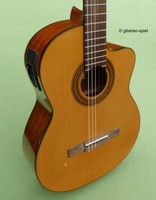 4/4 Gitarre Jose de Felipe DF11S Cutaway Tonabnehmer klangstark bundrein TOP!