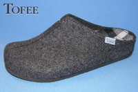 TOFEE Hausschuhe Filz Grau Schwarz  Herren Pantoffel NEU