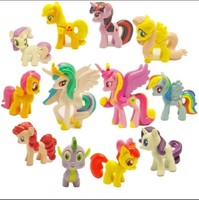12pcs Bunte My Little Pony Puppe Princess Sammeln Action Figuren Spielzeug 