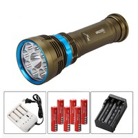 Neu Wasserdicht 18000LM CREE L2 LED Diving Tauchlampen Lamp 6x18650+2x Ladegerät