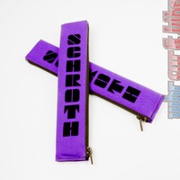 2x SCHROTH Gurtpolster 2 Zoll  Gurtschoner lila violett Flock schwarz 50mm