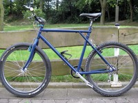 GT MTB Rahmen - Stahlrahmen mit Gabel - blau - RH 22"