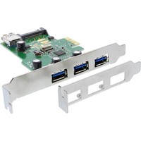 INLINE® SCHNITTSTELLENKARTE 3+1 USB 3.0 PCIE MIT SATA STROM