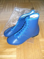 Gardetanzstiefel, Tanzstiefel, Mariechentanzstiefel IWA 905, blau, 37