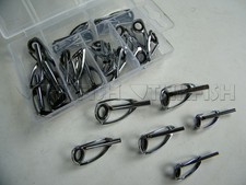 Salt water! 30 pcs Fishing Rod Guides Saltwater Sea Heavy Mixed Repair Tip Tops