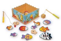 Angelspiel Ozean Angelpuzzle Lernspiel Fische angeln