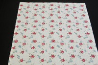 Rosen und Vergißmeinnicht  Geschirrtuch Halbleinen Kracht 50x70 