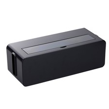 New Black Multi Tap Cable Organizer Box Open Type Table Tap Box Computer Network