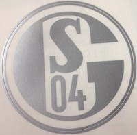 Aufkleber + Auto + FC SCHALKE 04 + Silber + NEU + Kratzfest + Waschanlagensicher