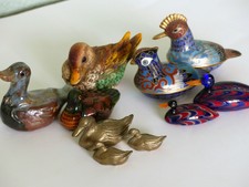 Set of 9 Ducks, different materials, all perfect, see spec.page