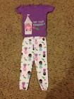Baby girl Carters just one you 18 month pajamas purple princess 