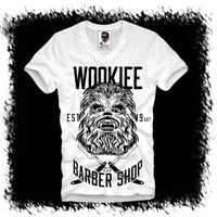 E1SYNDICATE V T SHIRT WOOKIE CHEWBACCA TRIMMING YODA DARTH VADER DJ LEA HBA NEU
