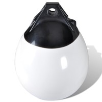 Bootsfender Kugelfender Boot Fender Rammschutz Boje Weiß Aufblasbar 19cm 90434