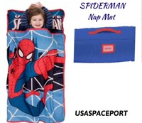 Marvel SPIDERMAN Boys NAP MAT Toddler Daycare Preschool BLANKET + PILLOW Bed Set