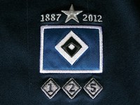 HSV Trikot mit Hose - Van der Vaart - 125 Jahre Hamburger Sport Verein - Größe M